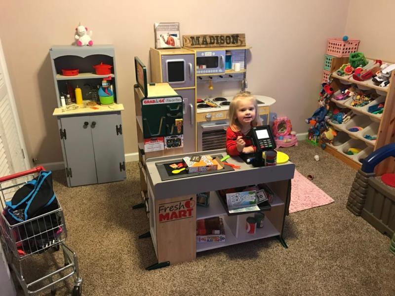 She loves the addition to her play room