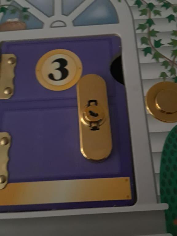 Door 3 is worn before opening.