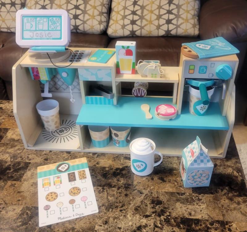 Melissa & Doug Wooden Cafe Barista Coffee Shop