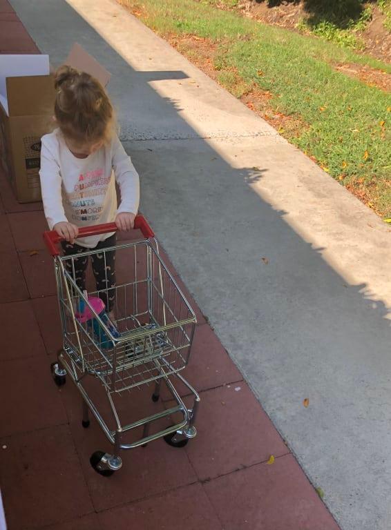 Loved her shopping cart