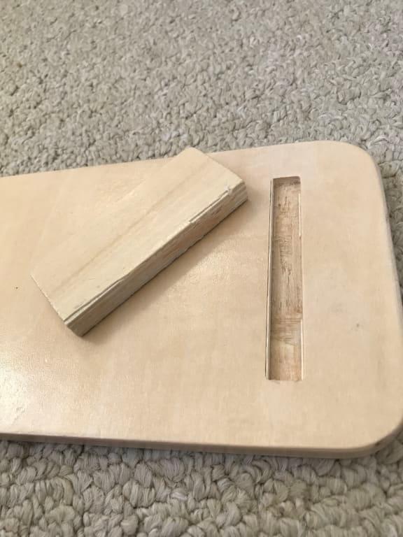 Ironing board leg broke