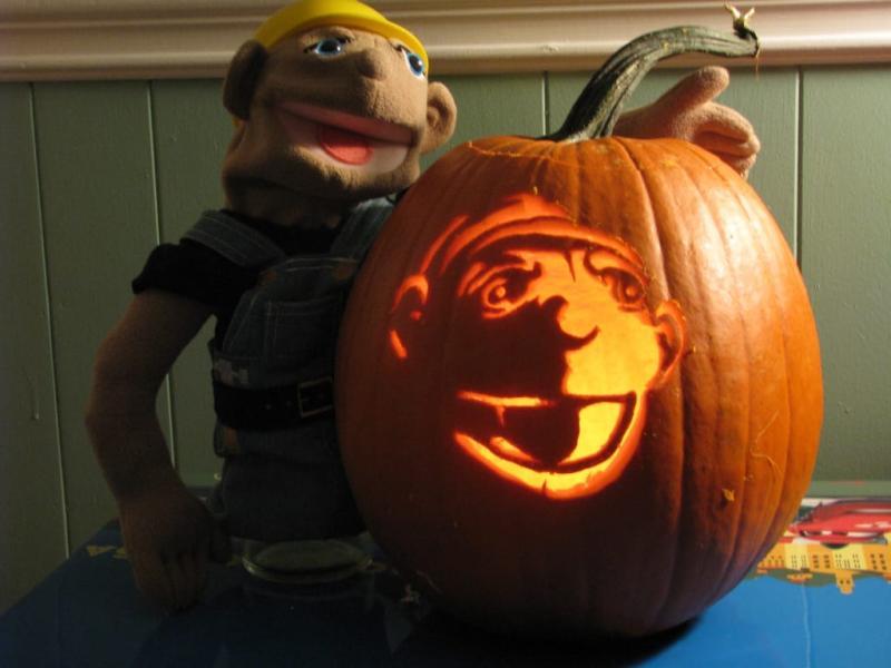 Harry and his Pumpkin!