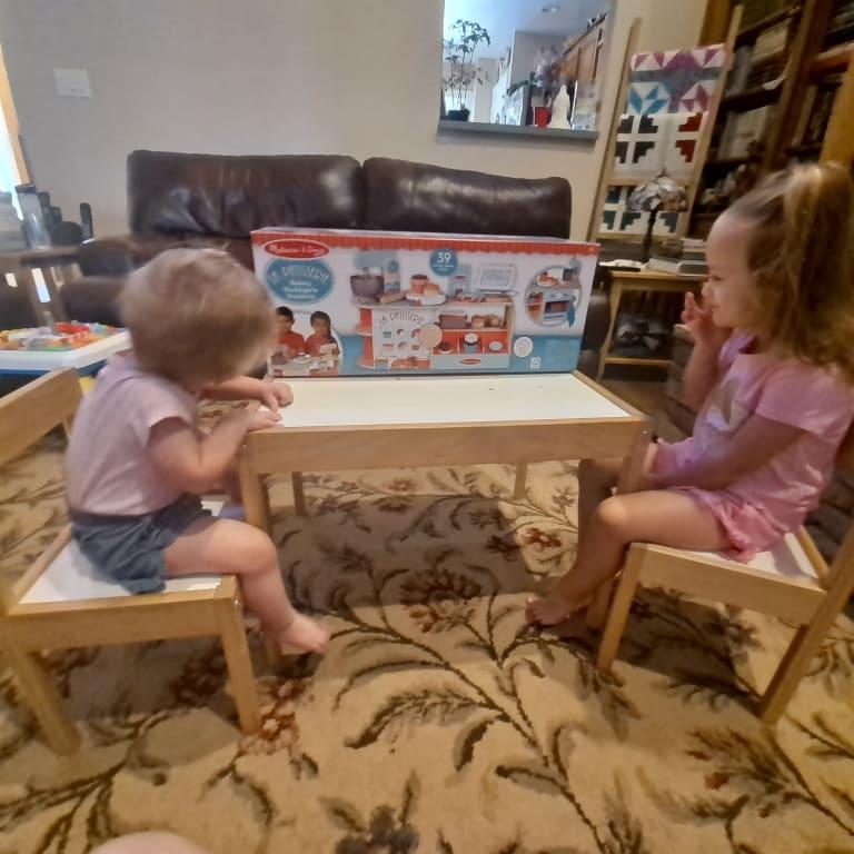 Trying to contain their excitement