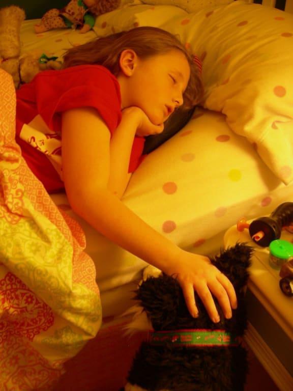 She loves her "Buddy"