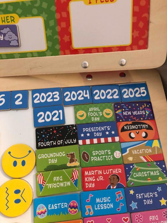 melissa and doug my daily calendar replacement magnets