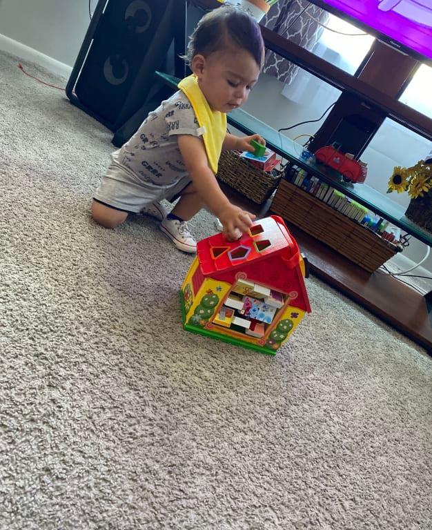 His new favorite toy