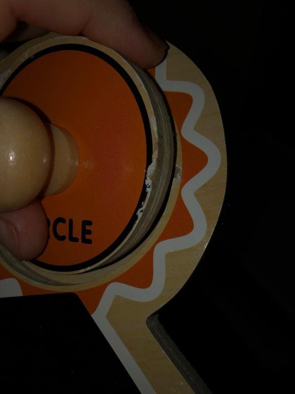 Decals coming off.