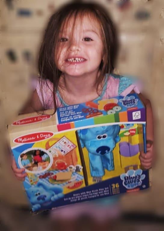 She couldn't wait to get this open!