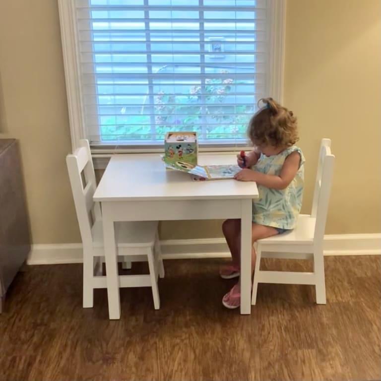 Melissa and doug online kids table and chairs