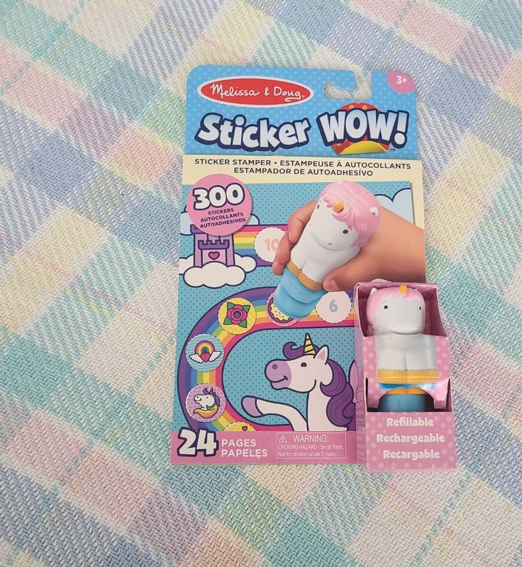 Melissa and Doug Sticker WOW! Unicorn Sticker Stamper & Activity Pad Set at  Toys R Us UK