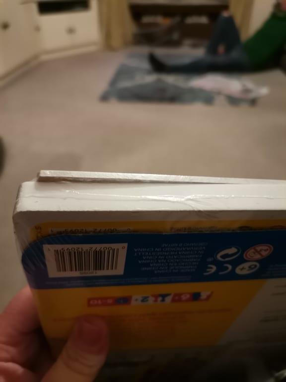 Writing board coming over edge