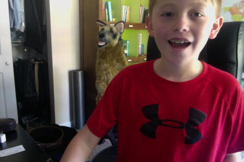 Me and Dexter having fun!