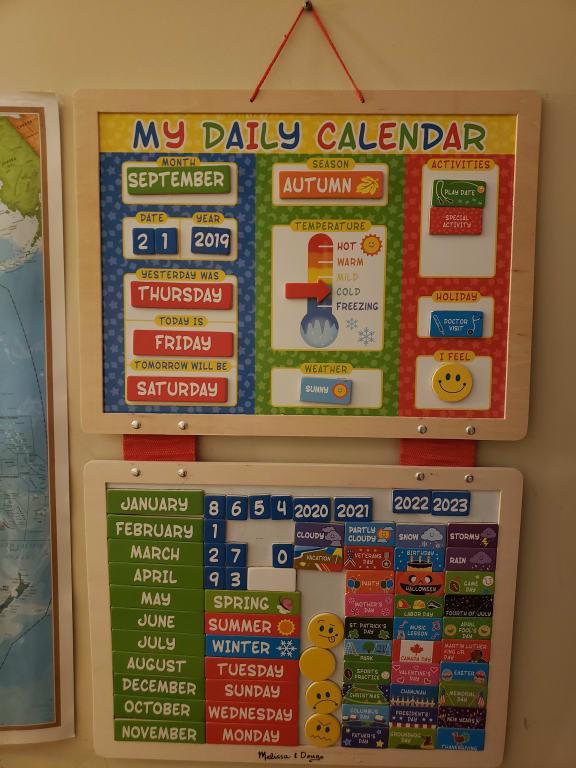 melissa and doug my daily calendar replacement magnets