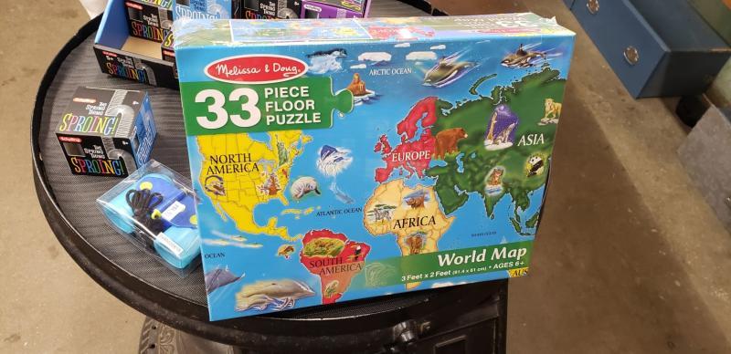 Melissa & doug world map best sale floor puzzle