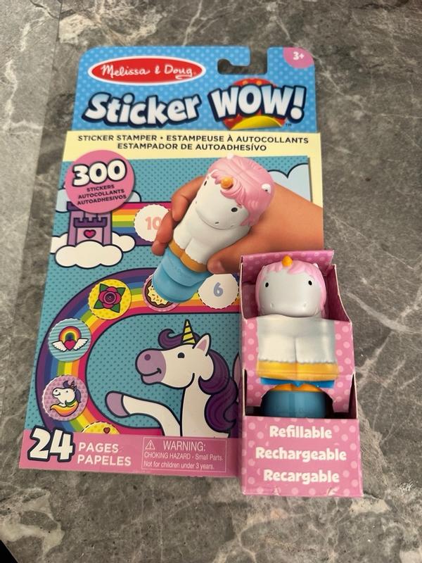 Sticker WOW!® Dog and Unicorn Bundle: 2 Activity Pads, 2 Sticker Stamp