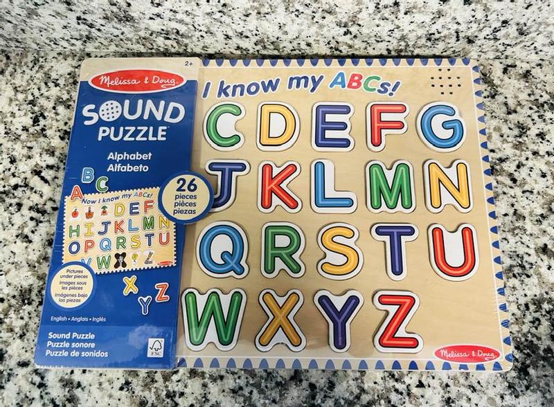 Now I Know My ABCs Puzzle- Wooden Alphabet Floor Puzzle