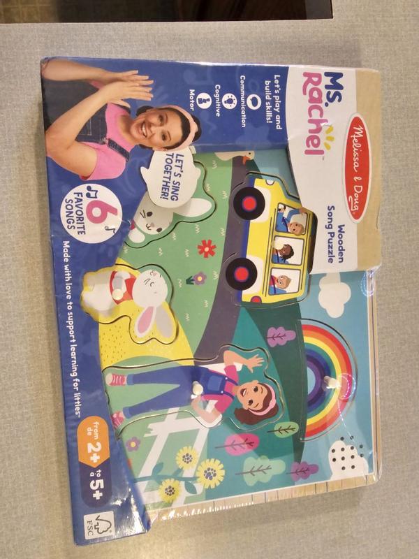Melissa & Doug Ms. Rachel Wooden Song Puzzle, 6 Pieces