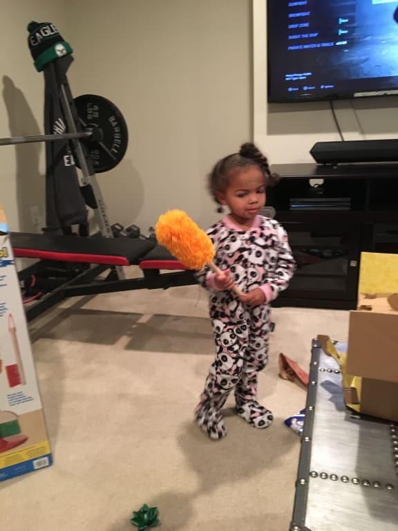 Love to clean in PJ's