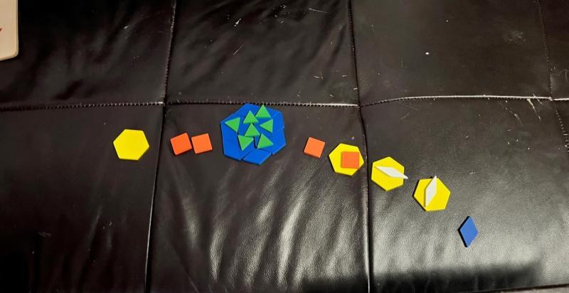 Planets! Why not? He made Earth bigger, because we have life on it (green pieces)... I felt in love with it :-)