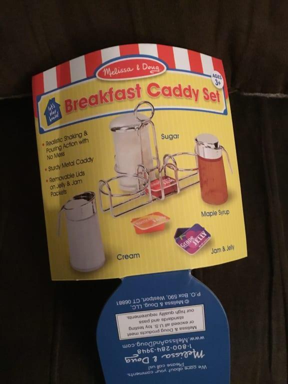 Melissa & doug hot sale breakfast caddy set