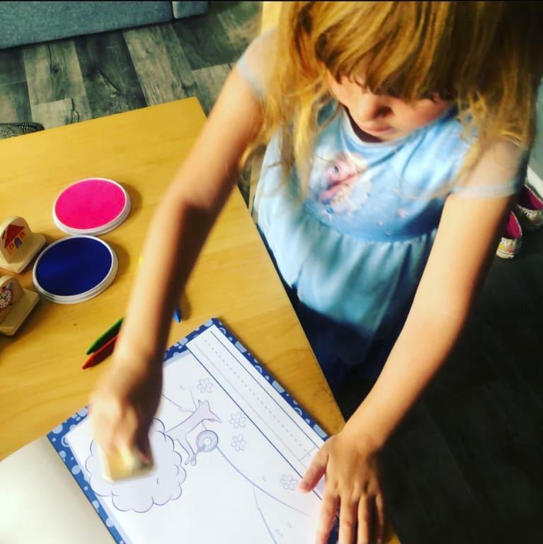 Stamping in the book!