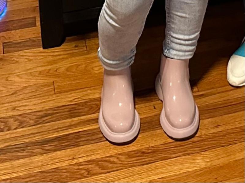Customer photo for "They are comfy and beautiful the downside is they are not true to size"