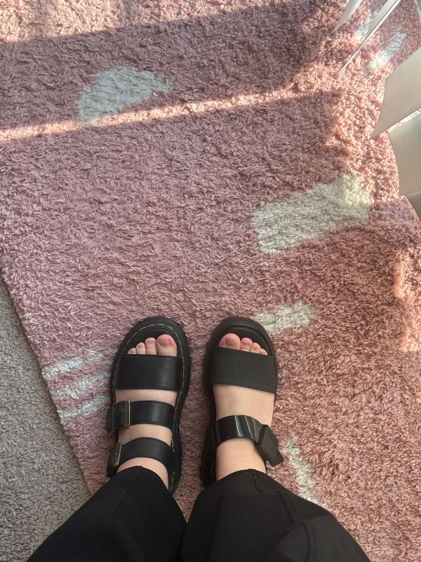 Customer photo for "Cute, comfy, but runs small"