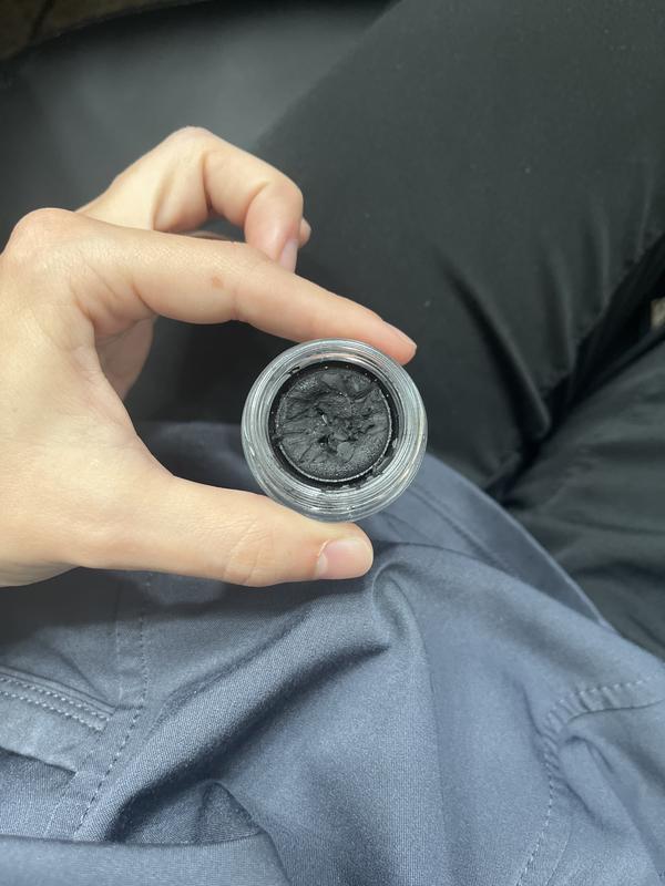 Customer photo for "Dry, unusable liner"
