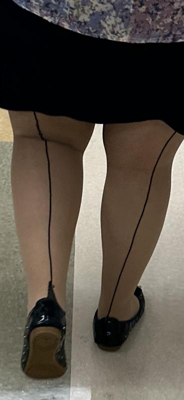 Sheer Seamed Pantyhose –