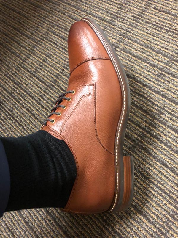 cole haan watson tan cap toe oxfords