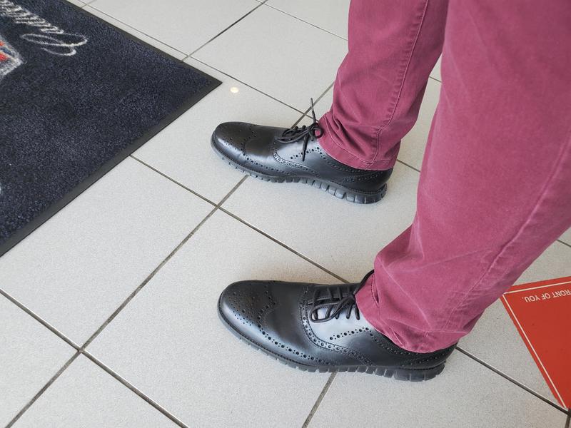 Cole haan zerogrand wingtip clearance oxford black