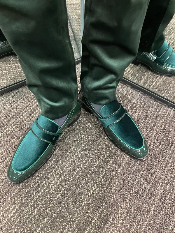 Stacy Adams Mens Spratley Saddle Slip-On Loafers US 15 M Green GUC Stacy Adams Men main image 4
