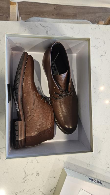 Joseph Abboud Pebbled Leather Chukka Boots, Tan | Boots  display picture 3