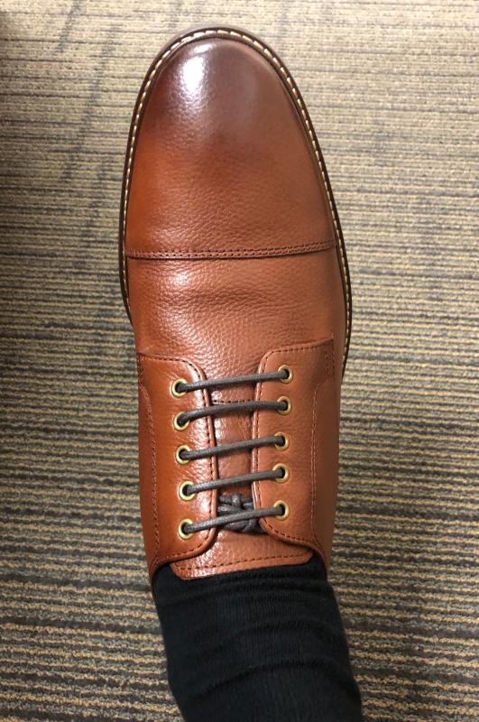 cole haan watson tan cap toe oxfords