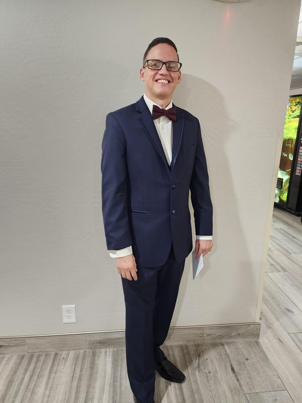 Men's wearhouse navy hot sale blue tux