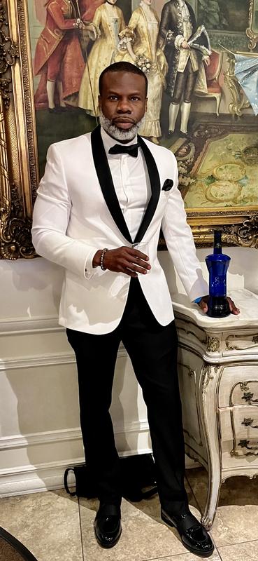 Black and hotsell white dinner jacket