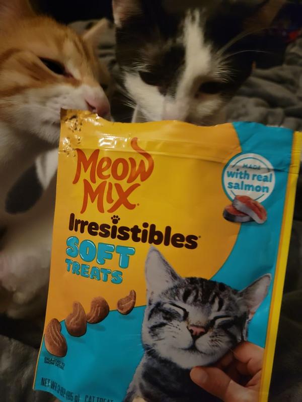 Meow Mix 3 oz Irresistibles Salmon Soft Cat Treats