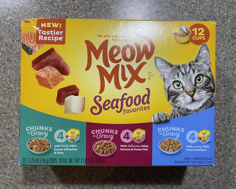 Meow Mix Poultry Selects Cat Food Variety Pack, 2.75 oz, 24 count