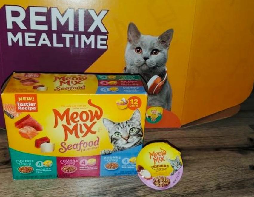 Meow mix seafood selections best sale