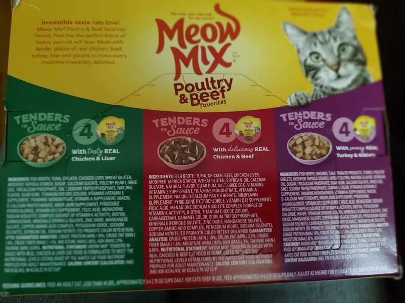 Meow Mix Poultry Selects Cat Food Variety Pack, 2.75 oz, 24 count