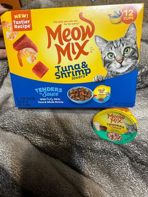 Meow Mix Tender Favorites Cat Food Tuna Shrimp 12 Pack Meijer