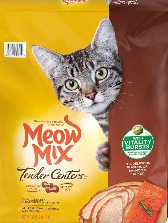 Meow Mix Tender Centers Salmon Turkey Dry Cat Food 13.5 lbs. Petco