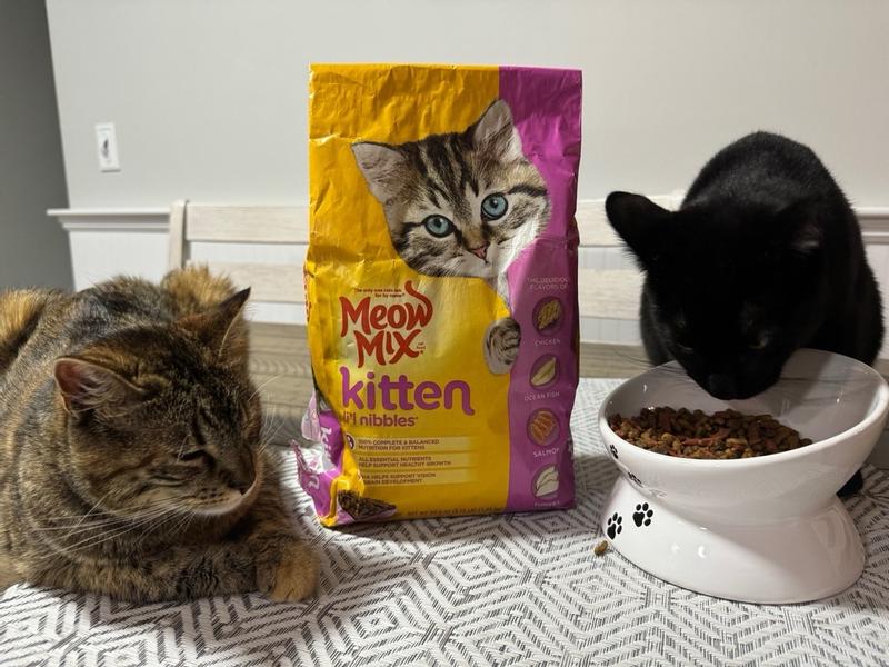 Meow Mix Kitten Li'l Nibbles Dry Food for Healthy Growth & Development