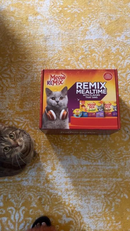 Meow Mix Tender Favorites Cat Food Poultry Beef 2.75 oz 12 pk