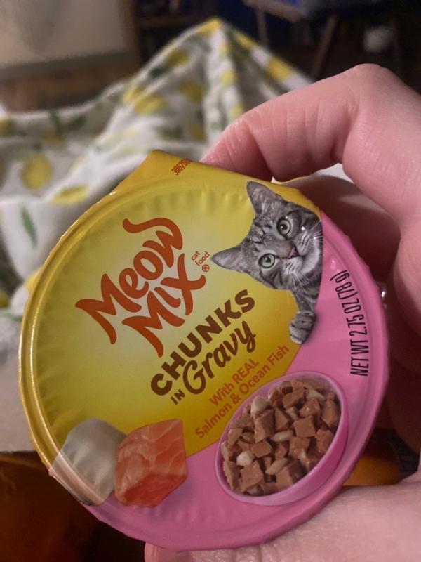 Meow Mix Chunks in Gravy Wet Cat Food Variety Pack Seafood Favorites 12 Cups 2.75 Oz. Each Meijer