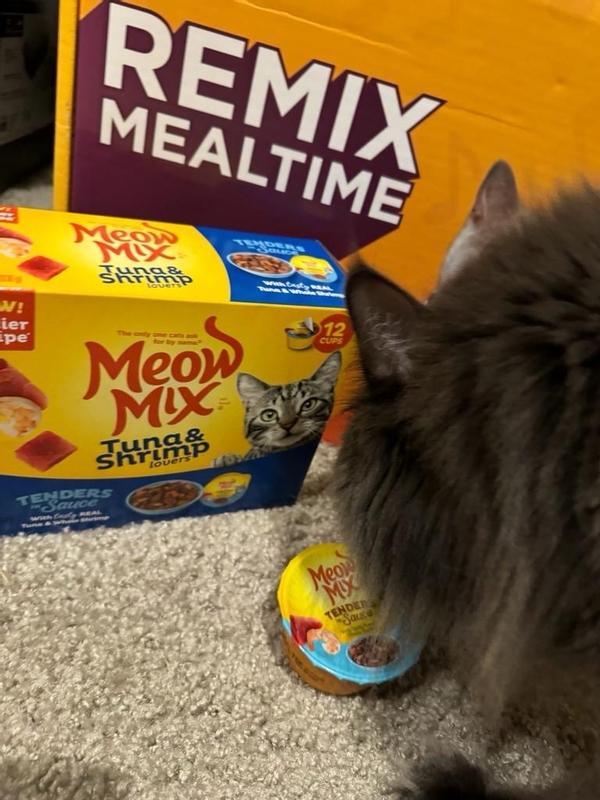 Meow Mix Tender Favorites Cat Food Tuna Shrimp 12 Pack Meijer