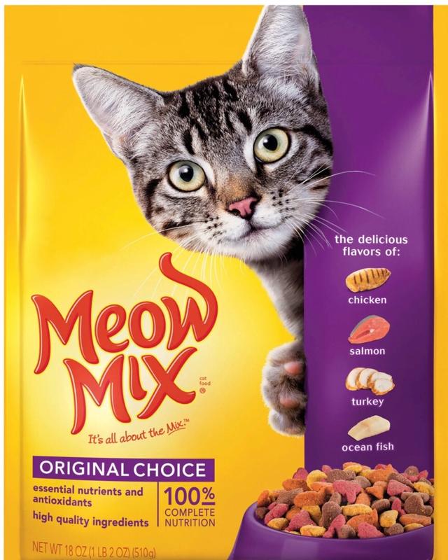 Meow Mix Dry Cat Food Original Flavor 22 lb