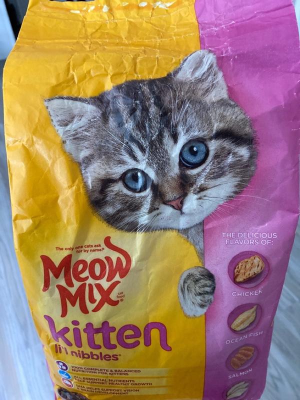 Meow Mix Kitten Li l Nibbles Dry Cat Food 3.15 Pound Bag Meijer