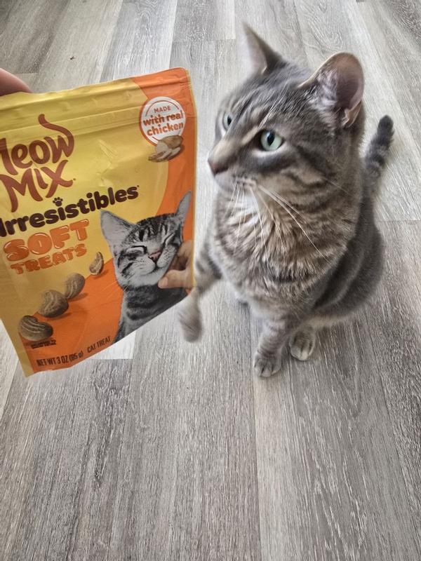 Meow Mix 12 oz Irresistibles Chicken Soft Cat Treats - 2927499049