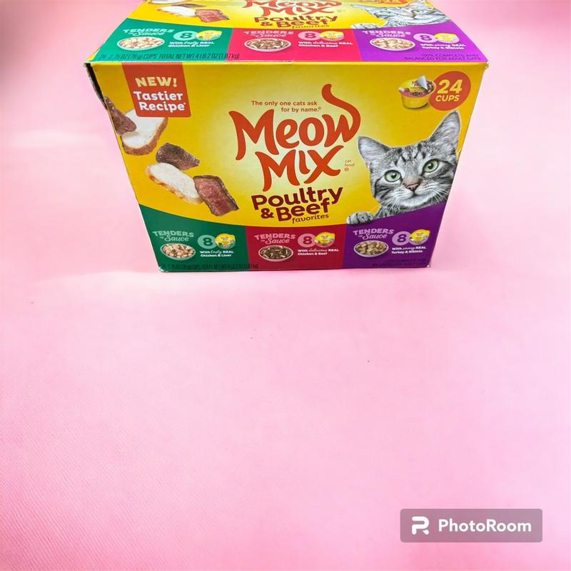 Meow mix hotsell poultry and beef